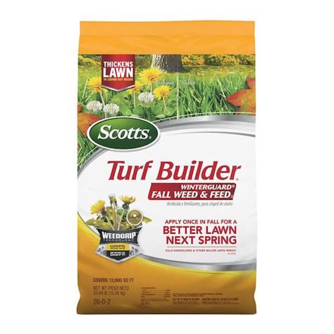 Scotts Turf Builder Lbs Sq Ft Winterguard Weed Killer