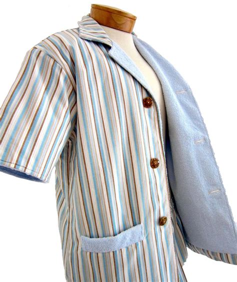 Terry Cloth Mens Cabana Jacket Vintage Outfits Aqua Stripes Clothes