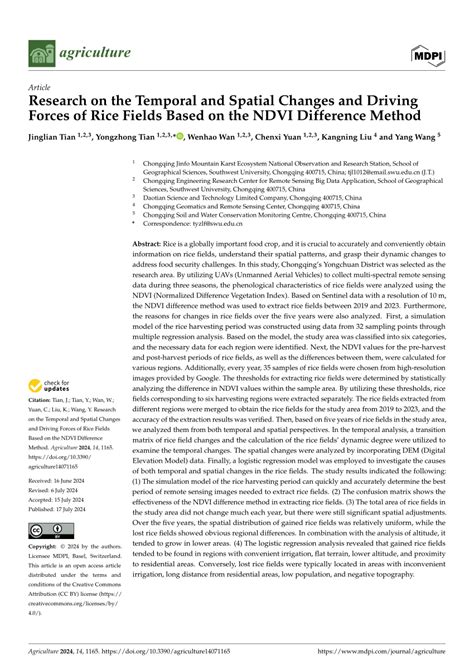 PDF Research On The Temporal And Spatial Changes And Driving Forces