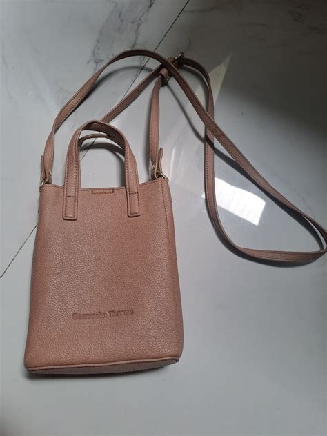 Samantha Thavasa Phone Sling Bag Mini Nude Blush Pink Tas Selempang