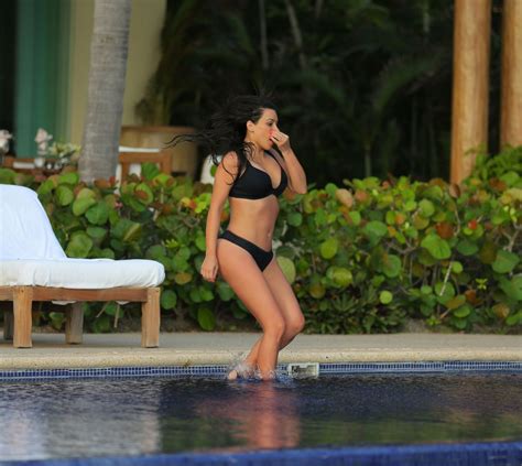 KIM KARDASHIAN In Bikini At A Pool HawtCelebs