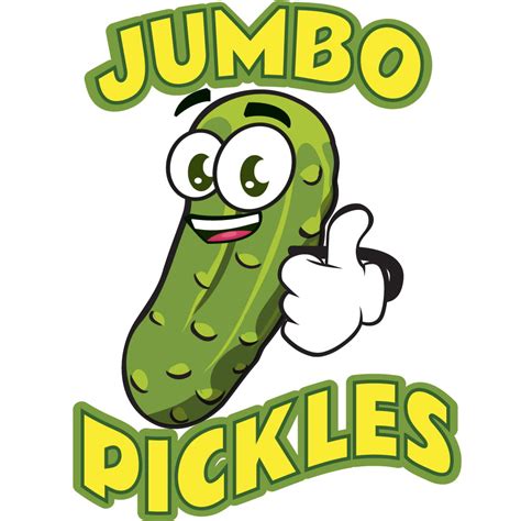 JUMBO PICKLES 48 Concession Decal Sign Cart Trailer Stand Sticker