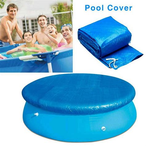 6 ft-12 ft Round Pool Cover, Easy Set Swimming Pool Cover, Frame Pool ...