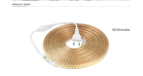120 светодиодный s/M SMD 2835 220 В светодиодный ленточный светильник 1 ...