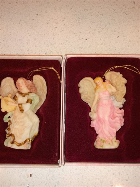 Lot Of 2 Vintage Seraphim Classics Angels By Roman Ornament