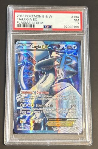 Pokemon B W Plasma Storm Full Art Lugia Ex Psa Ebay