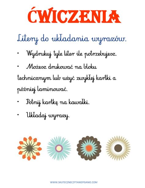 Litery Drukowane Kolorowe Ilustracje I Skuteczne Metody Nauki