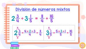 Division de numeros mixtos 32 Matemóvil