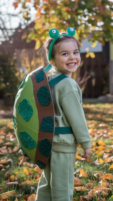 cute  simple turtle halloween costume  kids animal costumes diy