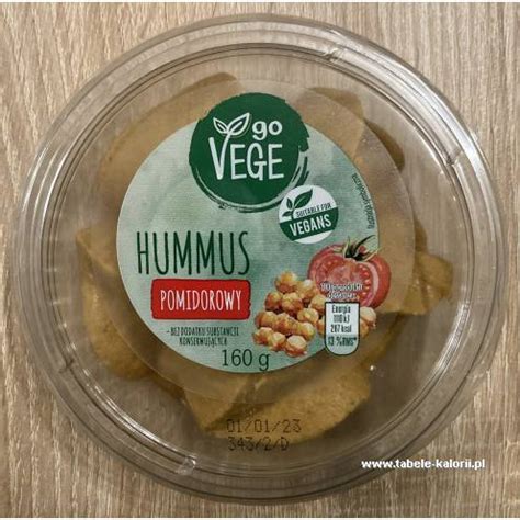 Ile Kcal Ma Hummus Pomidorowy Go Vege Tabele Kalorii