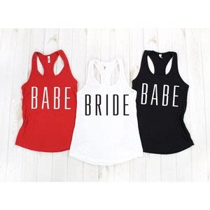 Bride Babe Bachelorette Party Tanks Muscle Tank Tops Bachelorette Party Tanks Workout