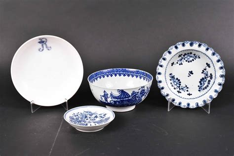 Lot Detail - Three Blue and White Delftware Porcelain