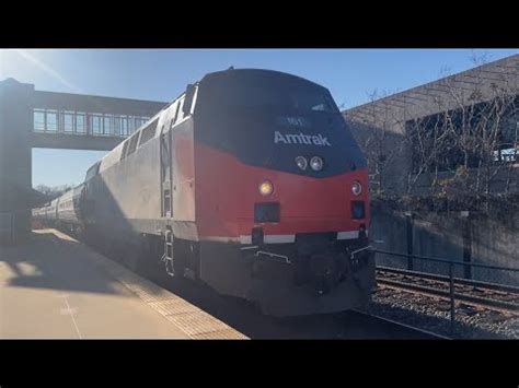 6 Amtrak CSX At Franconia Ft Phase I Unit CSX Ballast Train