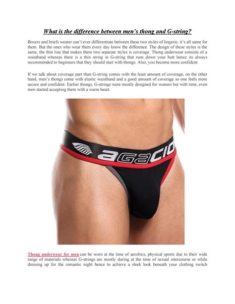 What Is The Difference Between Men S Thong And G String By BeBrief Issuu