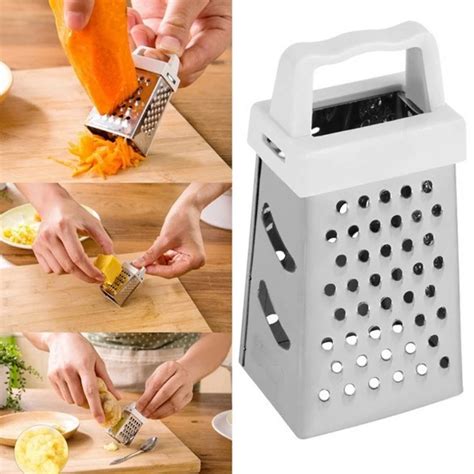 Multipurpose Grater for Vegetables Mini 4 Sides Square Grater Uses ...