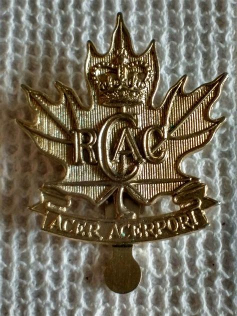 Rcac Royal Canadian Army Cadets Cap Badge Acer Acerpori C Lamond