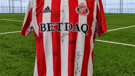 Win signed retro SAFC shirt - a Charities crowdfunding project in Sunderland by Foundation of Light