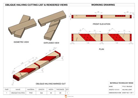 Oblique Cross Halving Joint - halting time