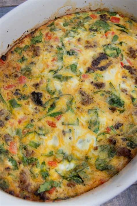 Easy Low Carb Breakfast Casserole The Diary Of A Real Housewife