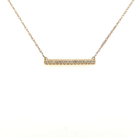 Gold Bar Necklace — Philipson's Jewelry