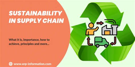 Sustainability In Supply Chain Importance And Principles