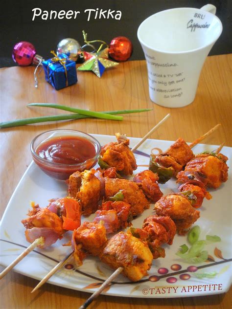 How To Make Paneer Tikka At Home Tandoori Paneer Tikka Step By Step