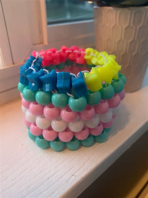 Pride Flag Kandi Cuff Trans Pan Etsy