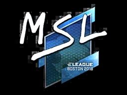 MSL Foil Boston 2018 CSGO Sticker Price CS GO Captain