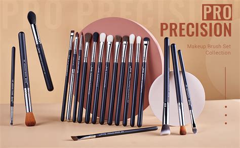 Jessup Lot de 19 pinceaux de maquillage professionnel Pour ombres à