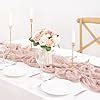 Amazon Mlmc Pack Cheesecloth Table Runner Ft Wrinkled Sheer