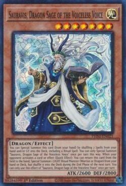 Sauravis o Sábio Dragão da Voz Sem Voz Yu Gi Oh MYP Cards