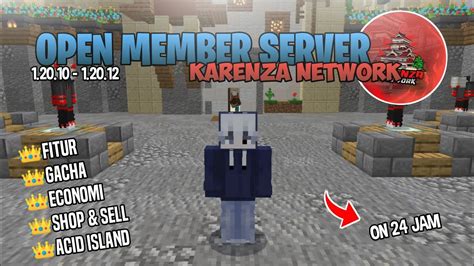 Open Member Server Mcpe Karenza Network On Jam Cuy