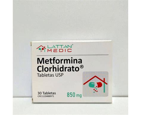 Medicina Metformina Mg X Tab Lattan Sihay