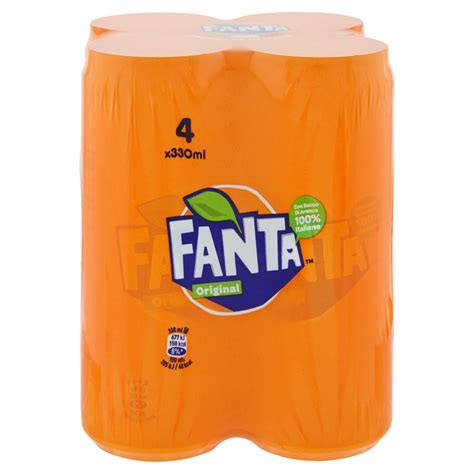 Fanta Orange Original Lattina 330ml X4 Everli