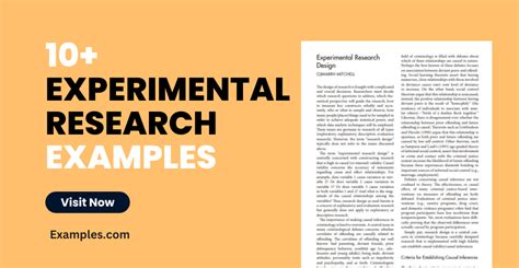 Experimental Research - 10+ Examples, Format, How To Start, PDF