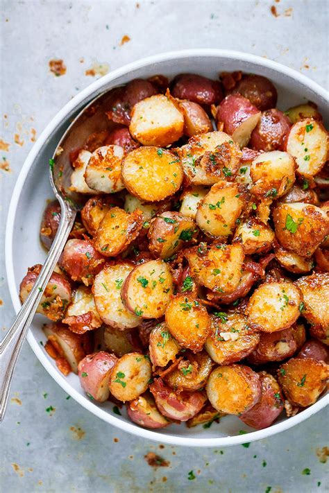 Garlic Butter Parmesan Roasted Potatoes Oven Roasted Potatoes Recipe