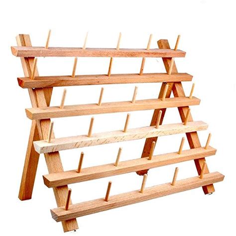 Nw Wooden Thread Holder Sewing And Embroidery Thread Rack