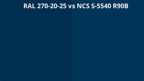 Ral 270 20 25 Vs Ncs S 5540 R90b Ral Colour Chart Uk