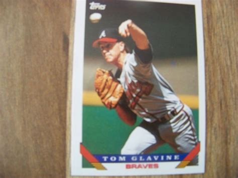 1993 Topps Tom Glavine Baseball Trading Card Atlanta Braves 280