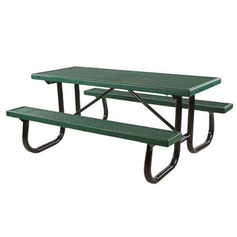 8 Foot Rectangular Plastisol Picnic Table