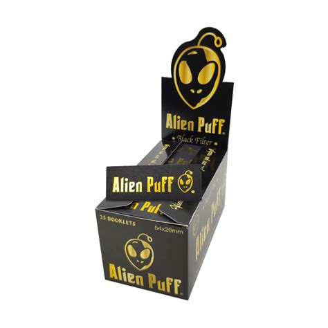 Alien Puff Black And Gold Filter Tips 50 Pack Hemprove Uk