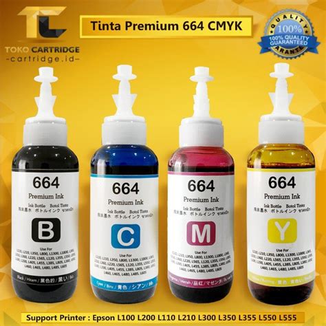 Jual Tinta Refill Premium Ink Ml Cyan Magenta Yellow Black