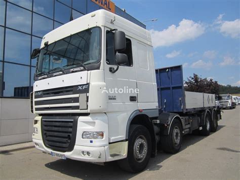 DAF XF105 460 Flatbed Truck For Sale France LIMAY UK34542