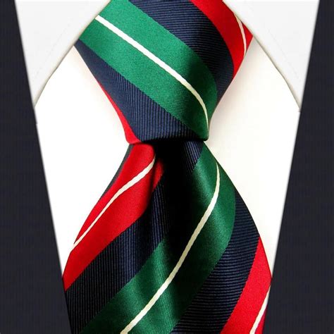 Red Green Blue Stripe Neckties Only Collection In 2023 Mens