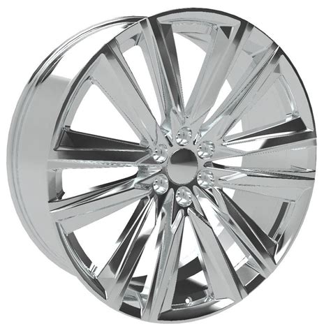 26 Inch Chrome Rims Fit Cadillac Escalade Ca91 26x10 Replica Wheels