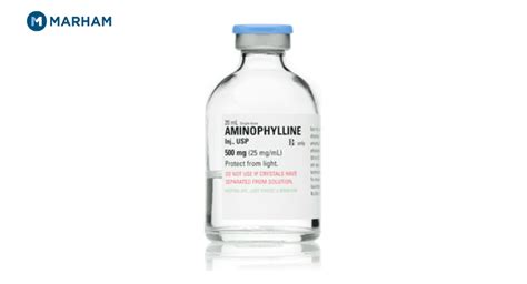 AMINOPHYLLINE INJECTION, USP 250mg (25mg/mL) 10mL VIAL, 56% OFF