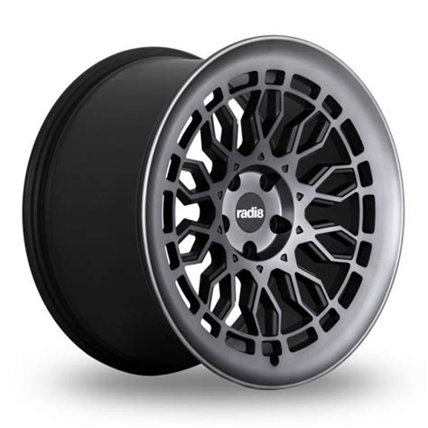 Radi8 Rims R8A10 19 Metallic Black Machined Face Car Accessories