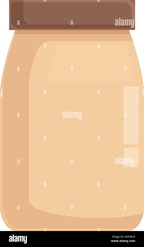 Vector Graphic Of A Peanut Butter Jar With A Blank Label Perfect For