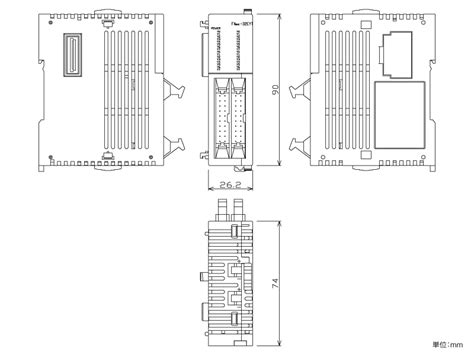 FX2NC 32EYT ダウンロード 外形図CAD MELSEC F シーケンサ MELSEC 仕様から探す三菱電機 FA