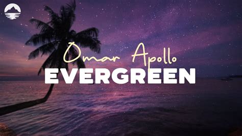 Evergreen You Didnt Deserve Me At All Omar Apollo Lyric Video